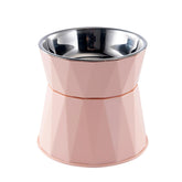 NAHANGPET elevated cat bowls assembly view show durable construction for daily meals