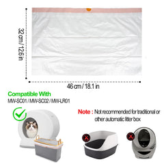 Naielfopet 3mil heavy-duty liner resists tears when carrying clumps of litter.