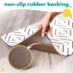 Nalalas vegan leather dog mat showing premium non-toxic design