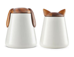 Nambe porcelain base offers smooth, odor-resistant surface for daily use.