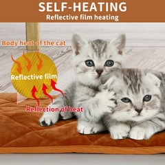 NAMOTEK self-warming pet mat close-up reveals soft plush warmth