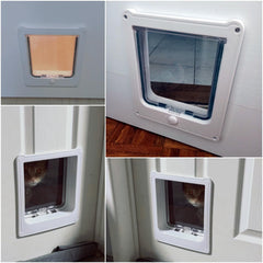 NAMSAN cat door four-way lock in action for controlled access
