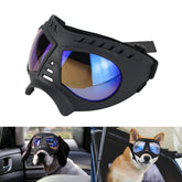 NAMSAN Clear Dog Goggles front view with UV protection and glare reduction for large breeds.