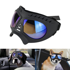 NAMSAN Clear Dog Goggles front view with UV protection and glare reduction for large breeds.
