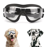 NAMSAN Clear Dog Goggles lenses UV protection for sunny outdoor trips.