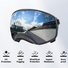 NAMSAN dog goggles UV400 lenses block 99% of harmful rays for sunny days