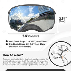 NAMSAN dog goggles windproof design protects eyes from dust during car rides