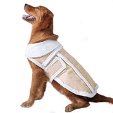 NAMSAN Dog Sherpa Jacket shown with back leash hole for easy leash attachment