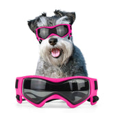 NAMSAN dog sunglasses pink front view with UV protection for outdoor use