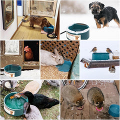 NAMSAN heated water bowl 2.2L capacity for daily pet hydration.