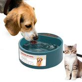 Namsan heated water bowl outdoors ready for cold-weather pet hydration.