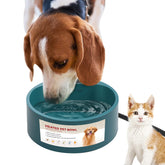 NAMSAN heated water bowl for outdoor use keeps pets hydrated in winter.