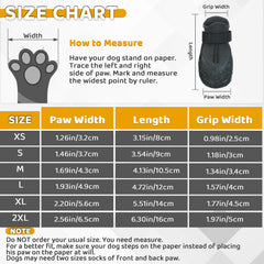 Nanaki large dog socks knit fabric enabling easy on and off.