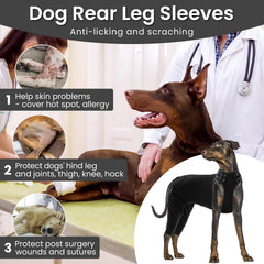 Nanaki dog wound care shirt side view, breathable fabric supports gentle recovery