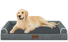 NANUYA dog bed orthopedic foam closeup showing supportive surface for joints