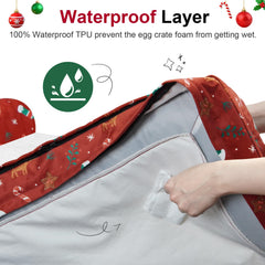 NANUYA waterproof removable cover protects foam from spills.
