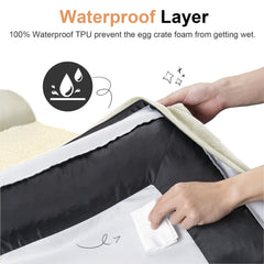 NANUYA waterproof cover protects foam and simplifies cleaning.