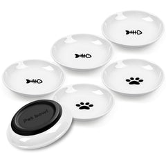 NAODONGLI cat bowls with an anti-slip silicone base prevent spills during feeding