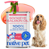 Native Pet Salmon Oil 8oz bottle for easy daily dosing on meals.
