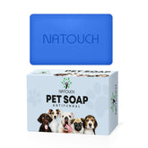 Natouch antifungal dog soap bar close-up showing tea tree oil for soothing skin