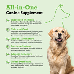 NatrixOne camelina oil for dogs dropper ready to mix into meals.