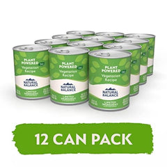Natural Balance canned dog food closeup — simple, limited-ingredient formula for sensitive stomachs.