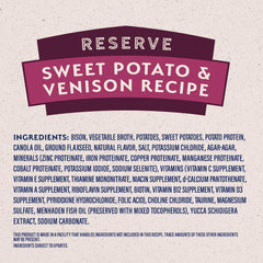 Natural Balance sweet potato sources emphasize grain-free digestion-friendly fiber.