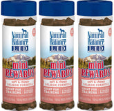 Natural Balance Mini Rewards salmon soft treats for training motivation.