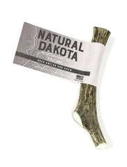 Natural Dakota Half-Pint antler 4-6 inches offers durable chewing for small dogs.