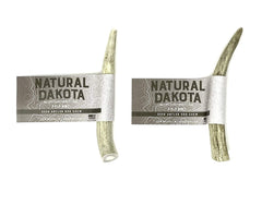 Natural Dakota Half-Pint antler is sanded and smooth for safe chewing joy.