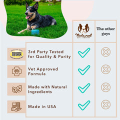 Natural Dog Company 25-in-1 soft chews immunity defense for resilience.
