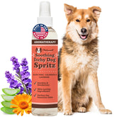 Natural Dog Company Itchy Dog Spritz bottle for deodorizing refresh between baths