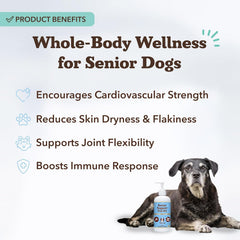 Natural Dog Company Omega-3 fish oil label closeup highlights quality.