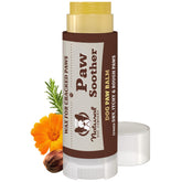 Natural Dog Company Paw Soother Travel Stick applied to paws for quick on-the-go moisture.