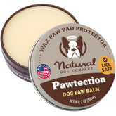 Natural Dog Company PawTection Balm tin with wax shield for outdoor paw protection