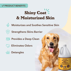 Natural Dog Company shampoo used for multi-dog bathing scenarios