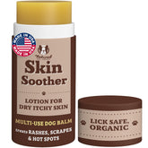 Natural Dog Company Skin Soother Balm Stick application for quick on-site relief of irritated dog skin.