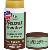 Natural Dog Company Snout Soother Balm Stick for easy application and dry nose relief.