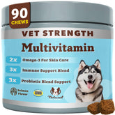 Natural Dog Company Vet Strength soft chews in a bottle providing daily joint support for active dogs
