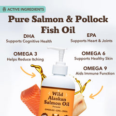 Natural Dog Company Salmon Oil pump-dispense enables easy daily dosing for joints