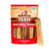 Natural Farm Bully Chips beef cheek pack showcases durable chews for dogs