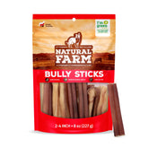 Natural Farm odor-free bully stick pack 8oz for long-lasting chewing and protein