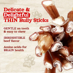 Natural Farm Odor-Free Bully Sticks in use with a large dog during training.