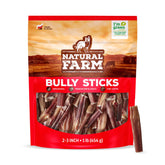 Natural Farm Odor Free Bully Sticks packaging ready for display and gifting