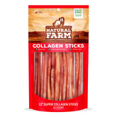 Natural Farm Odor-Free Super Collagen Chews packaging shows odor-free formula for dogs