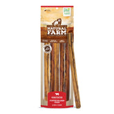 Natural Farm peanut butter stuffed collagen stick 12-inch, a long-lasting dog chew with tasty filling.