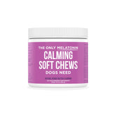 Natural Rapport dog calming chews bottle pour for easy dosing and calm moments.