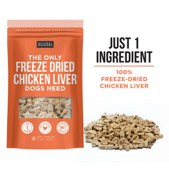 Natural Rapport dog treats travel resealable pouch shown for on-the-go rewards