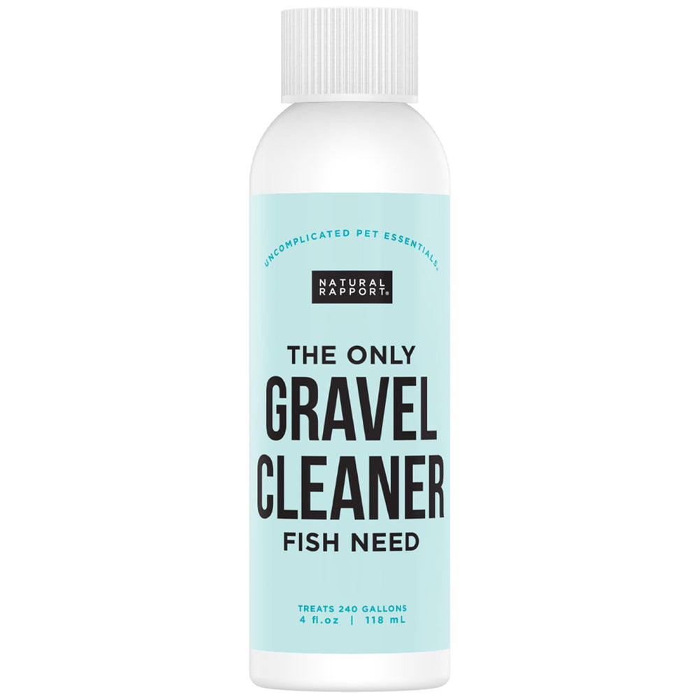 Natural Rapport Aquarium Gravel Cleaner bottle front view with easy dosing for healthier tanks