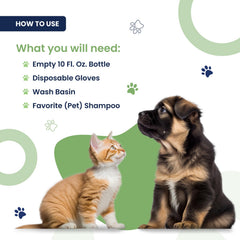 Naturasil pet mange applies evenly through fur for complete coverage.